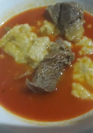 A picture of Cocoyam soup.