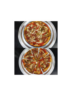 பிஸ்சா (pizza with mushroom and vegetables) No Oven Baking and No Yeast Pizza செய்முறை முக்கிய புகைப்படம்