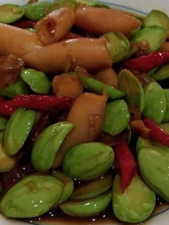 Cara Simple Membikin Resep  Cumi asin pete kecap manis yang Bisa Manjain Lidah, Enak