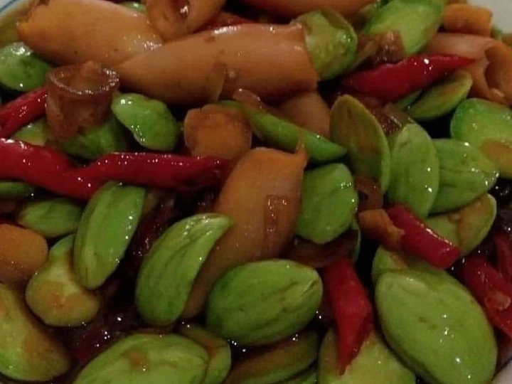 Cara Simple Membikin Resep  Cumi asin pete kecap manis yang Bisa Manjain Lidah, Enak
