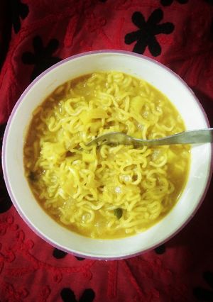 A picture of Soupy Masala Maggi.