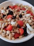 Salade de tomates, haricots blancs et oignons 🍅