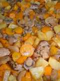 Medallones de lomo de cerdo con verduras
