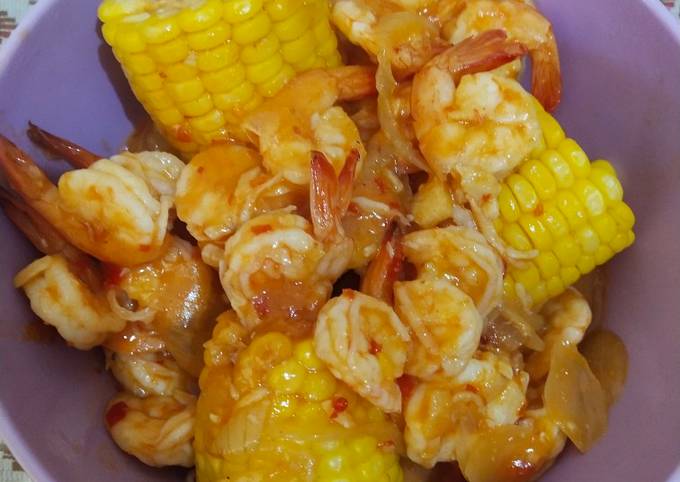 Cara Gampang Membuat Udang saus padang by me Anti Gagal