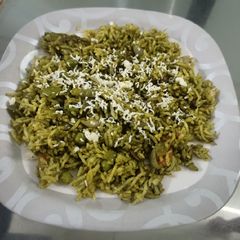 A picture of Palak Biryani.