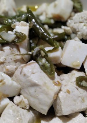 Foto resep Tahu putih vs putih telur lombok ijo