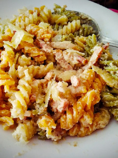 Una foto de Espirales a la Carbonara