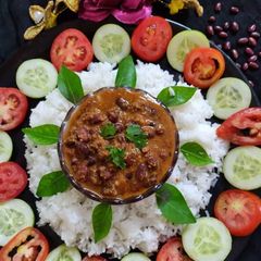 A picture of Rajma masala.