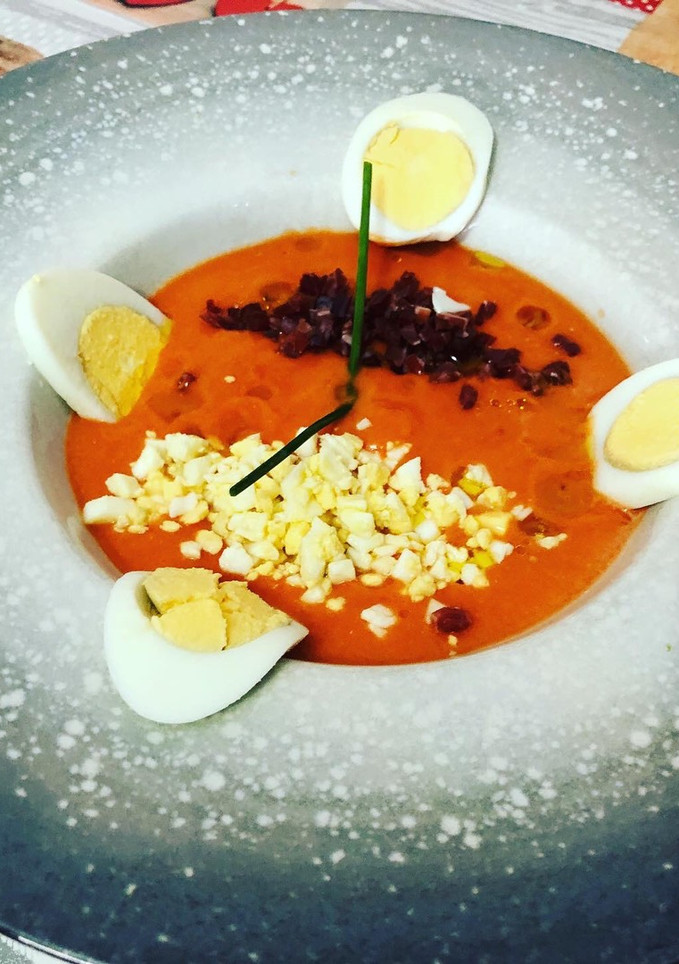 Una foto de Salmorejo cordobés