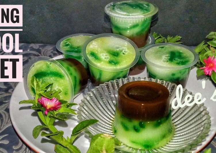 Cara membuat 17. Pudding cendol dawet  yang Menggugah Selera