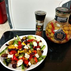 A picture of My All Sort Greek and Surprise Salad.