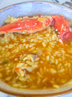 Una foto de Arroz caldoso de bogavante