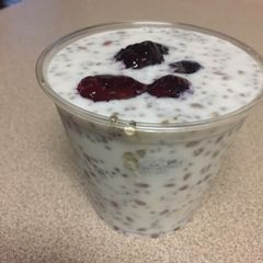 A picture of Chia seed pudding.