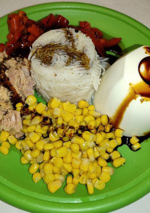Una foto de Arroz con maíz versión extendida