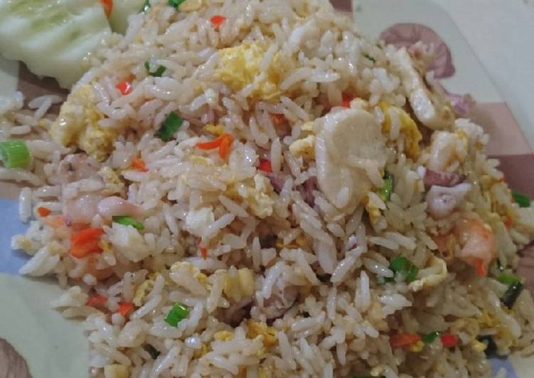 Resep Nasi Goreng Seafood 😍 Bikin Manjain Lidah