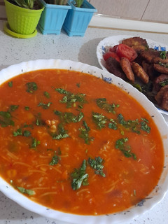 عکسی از دستور سوپ رشته