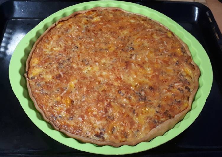 128. Quiche de carne picada
