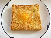 Gambar roti panggang keju quick melt