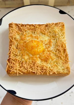 Foto resep 168. Roti Panggang Telur Keju