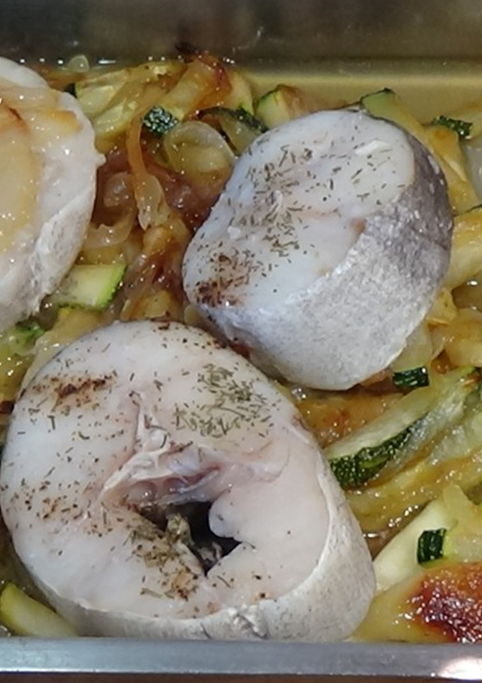 Una foto de Merluza al horno