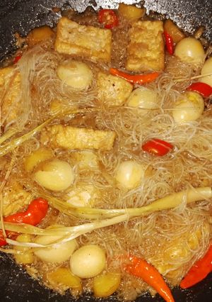 Foto resep Semur tahu telor kentang soun