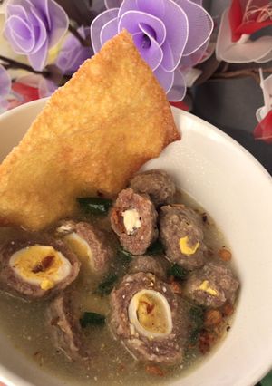 Foto resep Bakso Daging isi Telur & keju