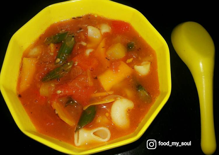 Recipe of Homemade Minestrone Soup