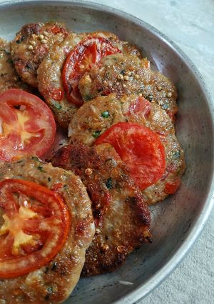 عکسی از دستور چپلی کباب افغانستانی