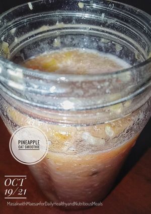 Foto resep Pineapple oat smoothie