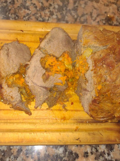 Una foto de Carne rellena al horno