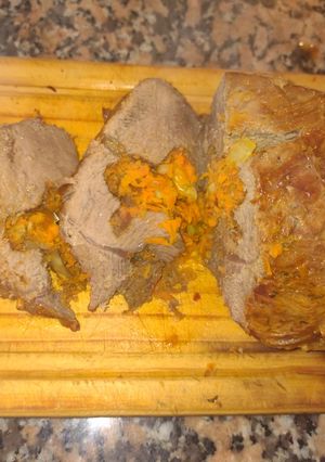 Una foto de Carne rellena al horno