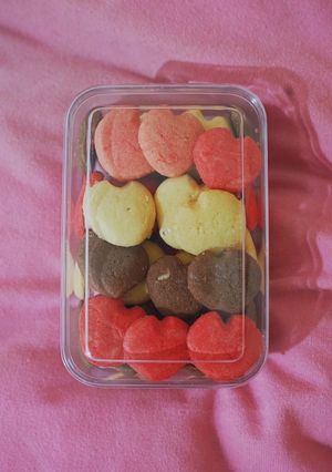 Foto resep Kue kering classic bentuk hati❤️💛🧡
