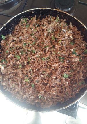A picture of Fried omena#recipe marathon.