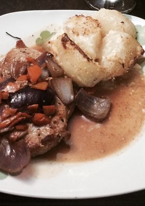 Una foto de Sirloin Steak y Papas Cream