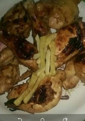 صورة لوصفة دجاج مشوي على الفحم 🍗🍗
