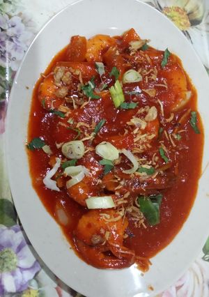Foto resep Udang Saos Asam Manis