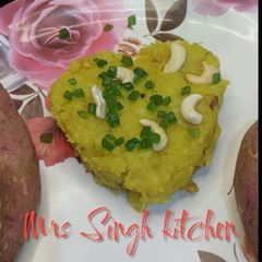 A picture of Sweet potato halwa 🍠/Pudding/ healthy sweet recipe ❤️.