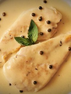 Una foto de Pechuga de Pollo a la Pimienta verde