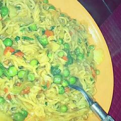 A picture of Masala maggi.