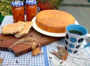 Una foto de Bizcochuelo de calabaza y miel🎃🐝
