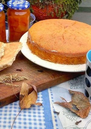 Una foto de Bizcochuelo de calabaza y miel🎃🐝