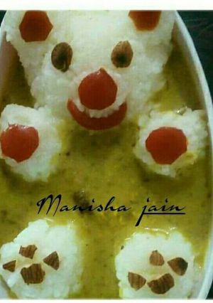 छिलके वाली मूंग दाल की कढ़ी और चावल (Chilke wali moong daal ki kadhi aur chawal recipe in hindi) रेसिपी मुख्य फोटो