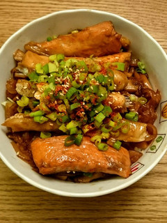照燒鮭魚肚蓋飯 的食譜成品照片