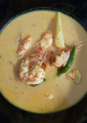 Foto resep Gulai udang cabe hijau