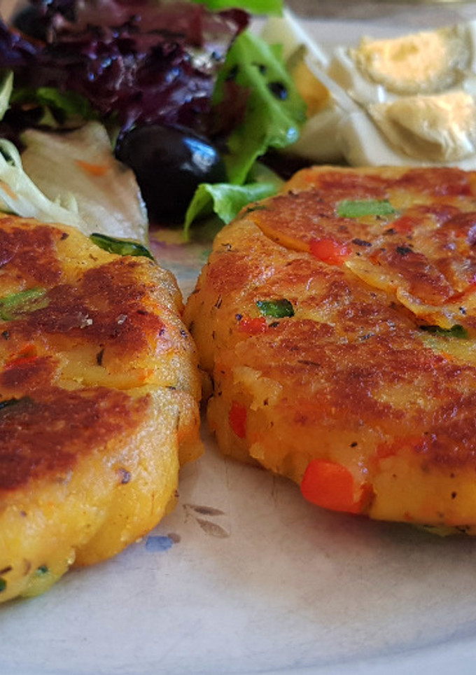 Una foto de Hamburguesas de Calabacín y Verduras