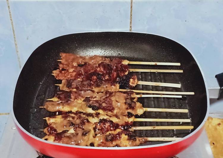 Resep Sate Ayam Teflon simple | Langkah Membuat Sate Ayam Teflon simple Yang Lezat Sekali