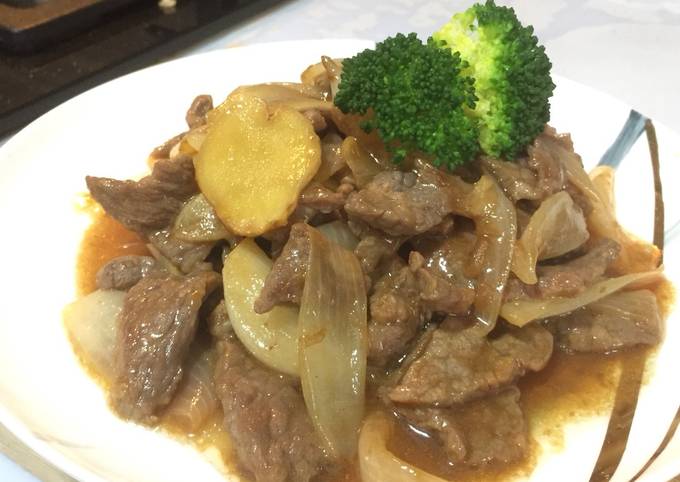 Daging Sapi masak Jahe