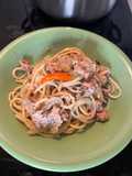 Spaghetti con Tonno, Cipolla e Capperi