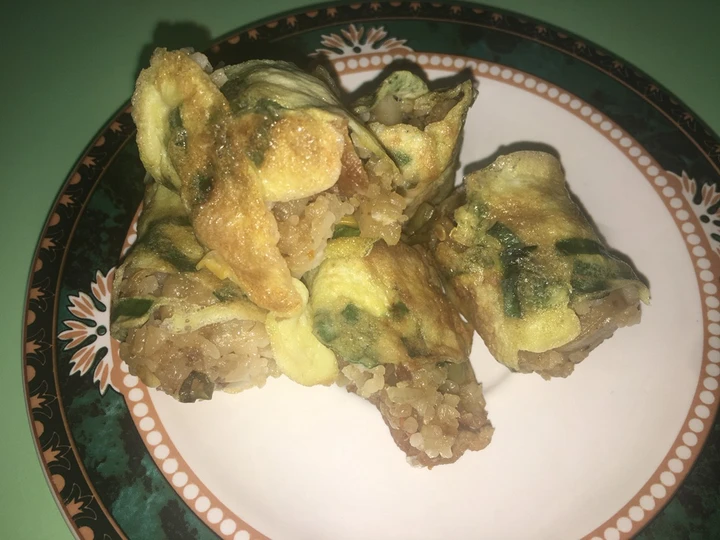 Langkah Gampang Membuat Resep Egg roll rice yang Enak Banget Anti Ribet, Bisa Manjain Lidah
