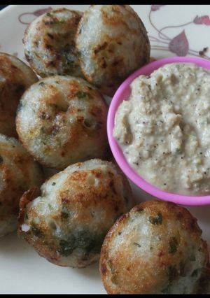 A picture of Appam with veggies is very healthy for kid.